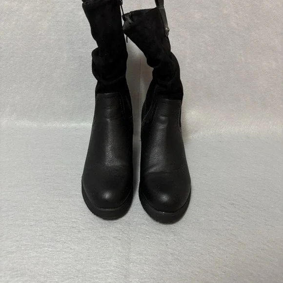 Dream Pairs Women's Black Chunky Heal Mid calf Boot US8.5 - Picture 3 of 11